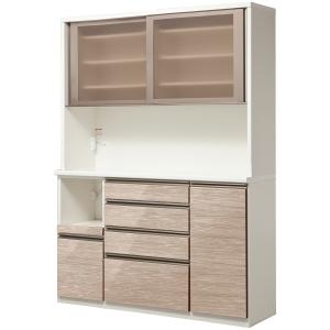 ニトリ（NITORI） 幅140cm キッチンボード(リガーレ140KB WH ハイ