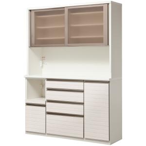 ニトリ（NITORI） 鏡面仕様のキッチンボード 引戸タイプ (幅140cm WH