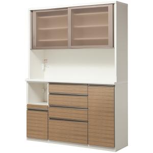 ニトリ（NITORI） 幅160cm 鏡面仕様のキッチンボード (幅159.5cm WH