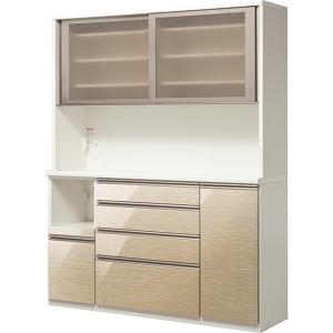 ニトリ（NITORI） 幅157cm 上置き(ラピス2BK157 ホワイトウッド H33