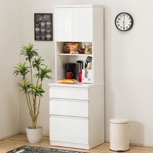 ニトリ 幅60cm 食器棚(レジューム 60AG-H WH/60TH WH) 期間限定