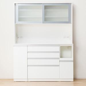 【期限あり】ニトリ食器棚 レジューム 150AG-S WH/150QH-R WH ニトリ 幅150cm 食器棚(レジューム 150AG-S WH/150QH-R WH