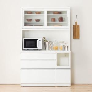 ニトリ（NITORI） 幅120cm キッチンボード( レジューム120-2AG-S WH