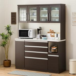 ニトリ　食器棚　リガーレ160 ニトリ 幅160cm ユニットキッチンボード(リガーレ160KB LBR