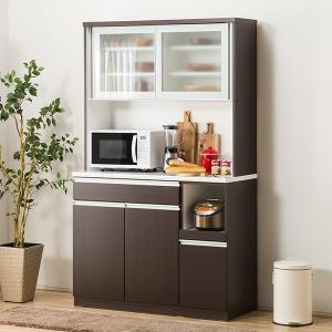 ニトリ（NITORI） 幅120cm キッチンボード( レジューム120-2TG-S DBR