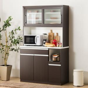 ニトリ（NITORI） 幅120cm キッチンボード( レジューム120-2TG-S DBR