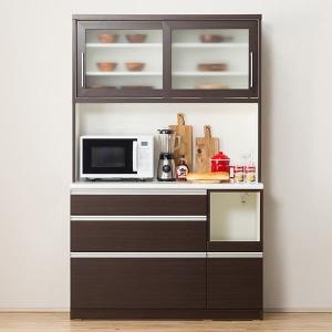 ニトリ（NITORI） 幅120cm キッチンボード( レジューム120-2TF-H DBR