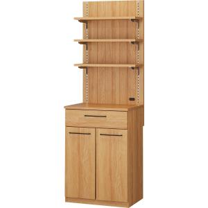 ニトリ 幅60 レンジボード(ブレットN 60J LBR) レンジ台 レンジボード