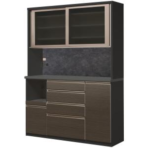 ニトリ（NITORI） 幅140cm 鏡面仕様のキッチンボード 引戸タイプ（幅