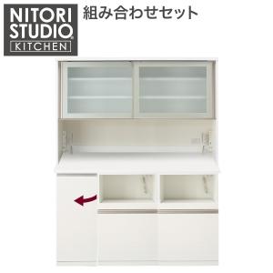 ニトリ 幅160cm キッチンボード(リガーレ50GH-160KB/H50-60J/H50
