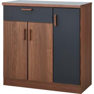 【美品】 ニトリ 食器棚 60cm ダークブラウン レジューム 食器棚(レジューム 60TG-H DBR/60SL DBR) | ニトリネット【公式】 家具