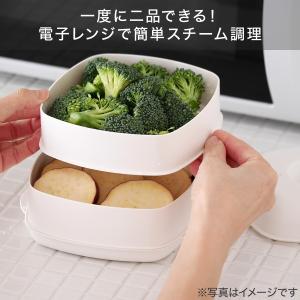 二品作れるレンジせいろ蒸し器 ニトリの詳細画像1
