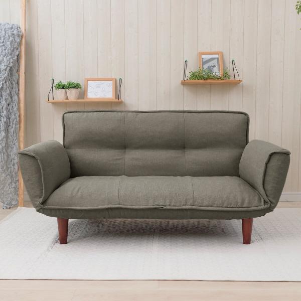 【日本製】お家でだらだらソファ グレー(2人掛けコンパクトソファ) ニトリ