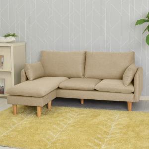 ニトリ（NITORI） カウチソファ (XL04 BE) ソファー ソファ 3人掛け