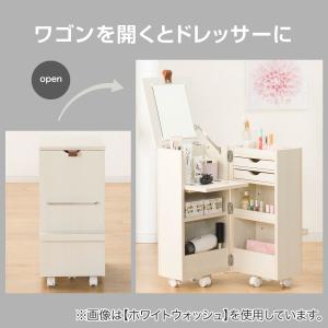 コンパクトドレッサー 化粧台 鏡台 姿見 ミラ...の詳細画像2