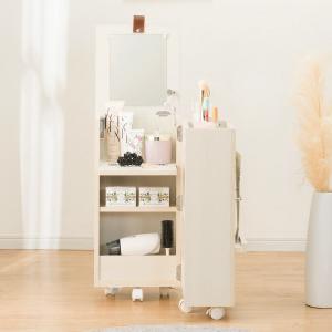 コンパクトドレッサー 化粧台 鏡台 姿見 ミラ...の詳細画像5