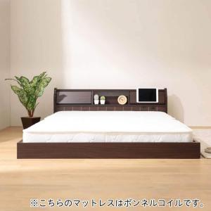 ニトリ ベッド ダブル フラップ扉式フロアベッドフレーム(D DBR) ロー