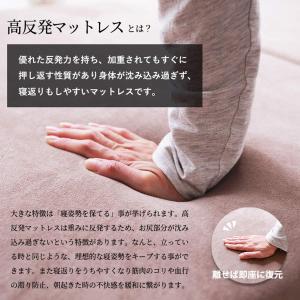 高反発三つ折りマットレス 厚さ10cm シング...の詳細画像4