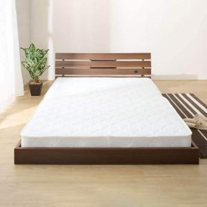 ニトリ ベッド ダブル フラップ扉式フロアベッドフレーム(D DBR