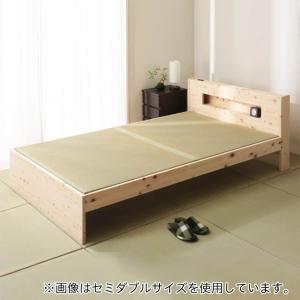 ニトリ（NITORI） セミダブル畳ベッド(シデンDH F38 MBR) : ニトリ