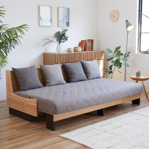 ニトリ（NITORI） ソファー ソファ ごろ寝ソファ (幅181cm GY/BR