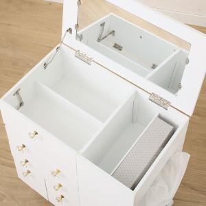 たっぷり収納コスメドレッサーワゴン ニトリの詳細画像4