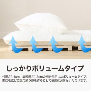セミダブル 4つ折り桐すのこベッド(CP4) ニトリの詳細画像2
