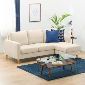 ニトリ（NITORI） カウチソファ ASM001 GY(Living in Comfort