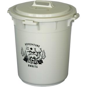 ハンドル付きペール(45L ミルクティーベージュ) ゴミ箱 ごみ箱 ペール ダストボックス ふた付き ニトリ｜nitori-net