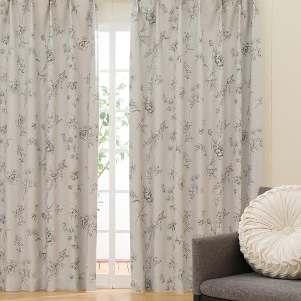 遮光ドレープカーテン(100X178X2 DH79) デコホーム 2枚 両開き ニトリ