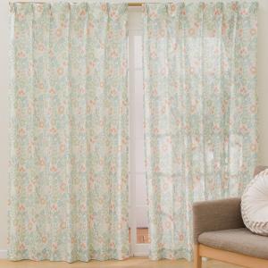 ニトリ 遮光2級・遮熱カーテン(レモンリーフ グリーン 100X110X2) 2枚