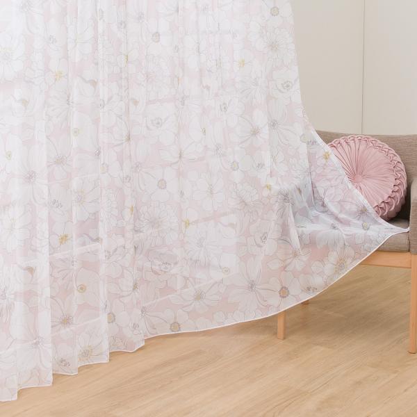 レースカーテン（100X198X2 RO DH113） 幅100 レース2枚 両開き デコホーム ニ...