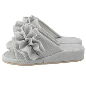 ヒールスリッパ(フリル nSR01 GY M)...の詳細画像4