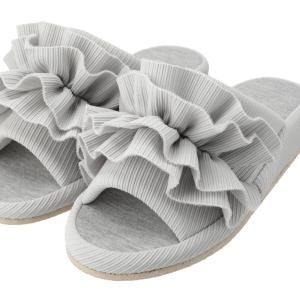 ヒールスリッパ(フリル nSR01 GY M)...の詳細画像5