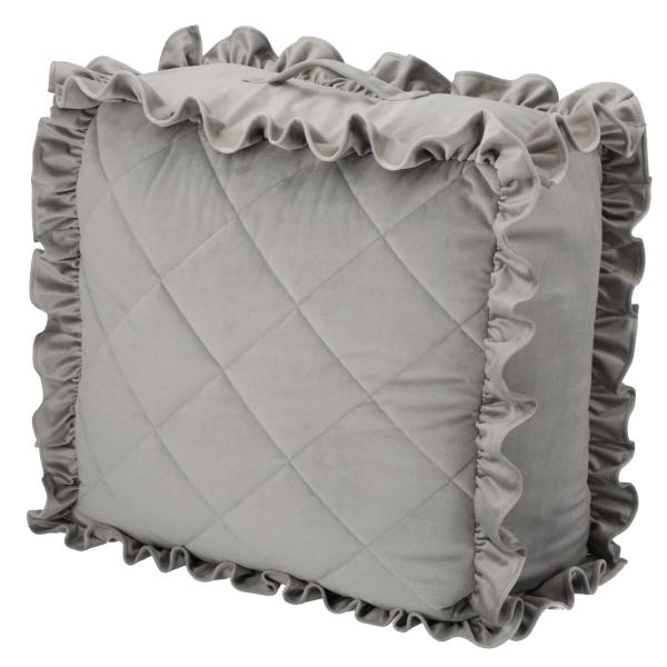 ふとん収納　クッションカバー（キルト GY） デコホーム ニトリ