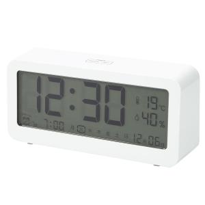 【超お買い得！】 ニトリ 電波デジタル掛け置き兼用時計(ホワイト 001RN) : ニトリ 置き時計・掛け時計