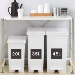 棚下ペダルペール 45L(GY) デコホーム ニトリの詳細画像3