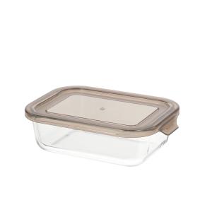耐熱ガラス保存容器 650ml 長方形 デコホーム ニトリ