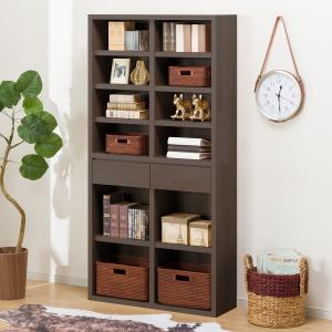 ニトリ（NITORI） オープン本棚 (73 BS005 MBR) 書棚 ラック シェルフ