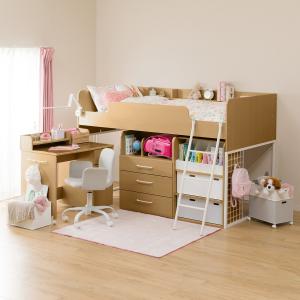 システムベッド(デニッシュH LBR/WH） ニトリ 『配送員設置』