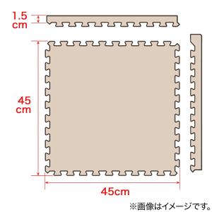 木目ジョイントマット 8枚 ふち付き(ホワイト...の詳細画像1