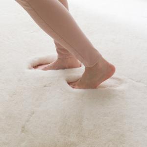 アクセントラグ(ウサギラグSP 200X200 IV ZG03) ニトリ