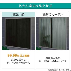 遮光1級・遮熱・遮音カーテン(ディナ ホワイト...の詳細画像5