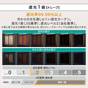 遮光1級カーテン&レース 4枚セット(...の詳細画像3