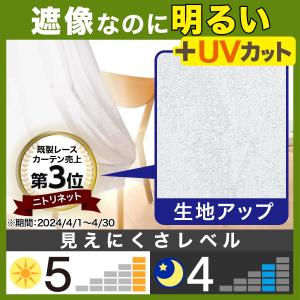 採光・遮像レースカーテン(Nナチュレシャイン ...の詳細画像1