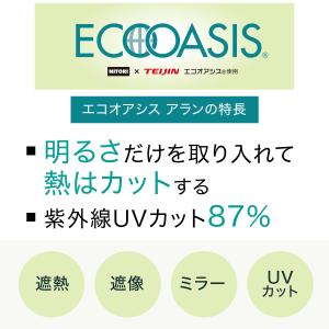 遮熱・遮像レースカーテン(アラン 100X17...の詳細画像4