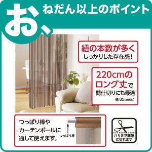 ひものれん(ショコラ 85X220) ニトリの詳細画像4