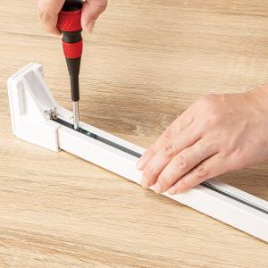 つっぱりカーテンレール伸縮式(TR1 WH 7...の詳細画像1