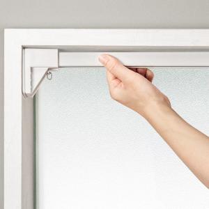 つっぱりカーテンレール伸縮式(TR1 WH 7...の詳細画像2