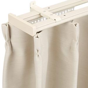 伸縮式 木目調静音カーテンレール(KR3 WH 2M/W) ニトリ｜ニトリ Yahoo!店